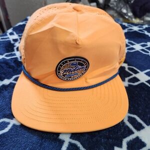 Melin Coronado Hydro Brick Snapback Hat Cap Classic Orange Neon Collection Vibe